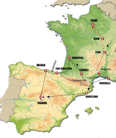 11D10N • Madrid, Basque Country, Lourdes, Provence and Barcelona