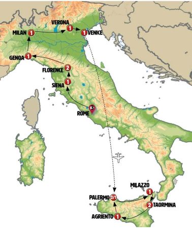 18D17N • Tutta Italia To Sicily by Plane And Aeolian Islands