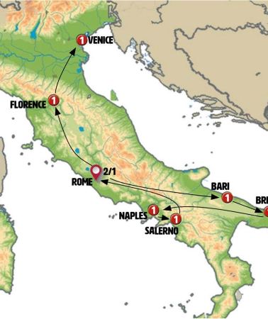 11D10N • Rome, Puglia and Campania With Northern Italy End Venice