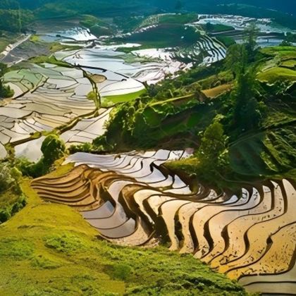 昆明+抚仙湖+建水+元阳+蒙自+普者黑景区+弥勒6日5晚跟团游