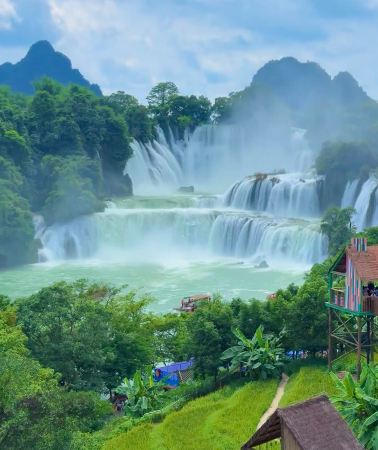 2D1N • Secret borderland of Southwestern Guangxi · Mingshi Pastoral Bamboo Rafting + Transnational Detian Waterfall · Private Car Tour Throughout