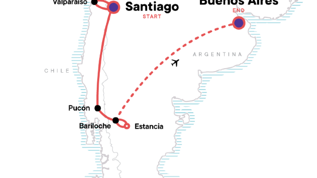 10-Day Chile and Argentina Tour from Santiago to Buenos Aires · Isla Negra, Bariloche, Puerto Blest, Barrio Bellavista