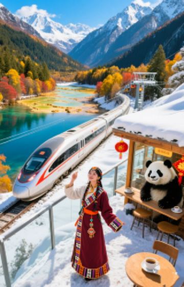 成都+九寨沟+四姑娘山景区+黄龙风景名胜区6日5晚拼小团图片