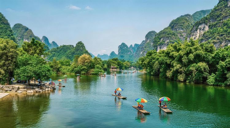 5-Day Autumn Exclusive: Thursday Save CNY 180 Per Person&Visit layered Longji Terraces, cruise Li River essence, Yulong River,  Impression Sanjie Liu. DJI follow shot & aerial photography, 8 meals included.