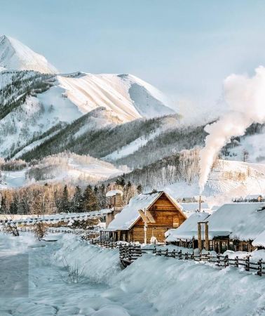 7D6N • Winter tour of Northern Xinjiang—snow party at sunset & Hemu bonfire—stay in Hemu wooden cabins —optional skiing—no shopping, tips included