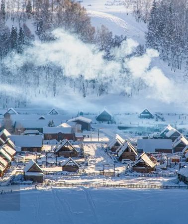 11D10N • Winter tour of Northern Xinjiang—snow party at sunset & Hemu bonfire—stay in Hemu wooden cabins & near Sayram Lake Scenic Area—Turpan Fire Land: optional skiing—no shopping, tips included