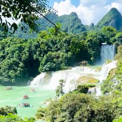 广西崇左+德天跨国瀑布景区+渠洋湖+鹅泉+通灵大峡谷+明仕田园3日2晚私家团