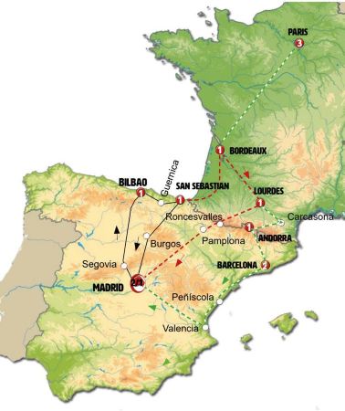 8D7N • Madrid and the Basque Country with Lourdes