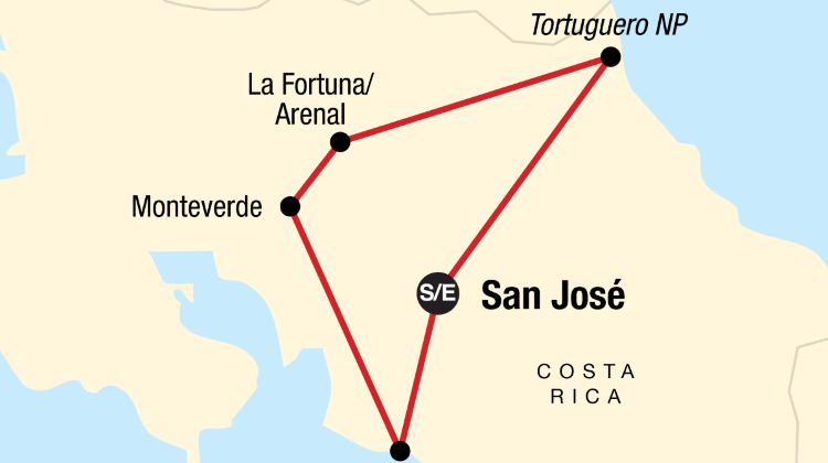 14-Day Explore Costa Rica Tour from San José · Tortuguero, La Fortuna, Monteverde and Manuel Antonio