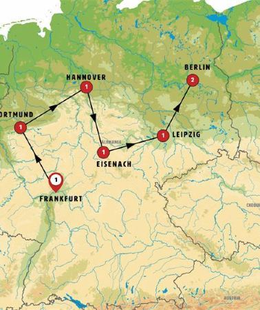 8D7N • Tour of the Heart of Germany, Ending in Berlin