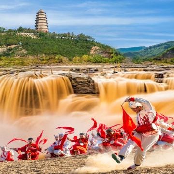 陕西黄河壶口瀑布+南泥湾风景区+北京知青旧居+宝塔山+延安革命纪念馆2日1晚跟团游