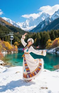 成都+九寨沟+四姑娘山+达古冰川风景区+毕棚沟+黄龙风景名胜区7日6晚拼小团图片