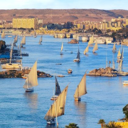 开罗|大埃及博物馆+人面狮身+金字塔+尼罗河帆船游|中文讲解【2人团】