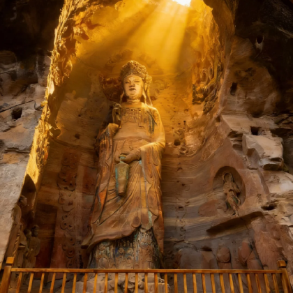 木门寺+千佛寨森林公园+安岳石刻+茗山寺+孔雀洞2日1晚私家团