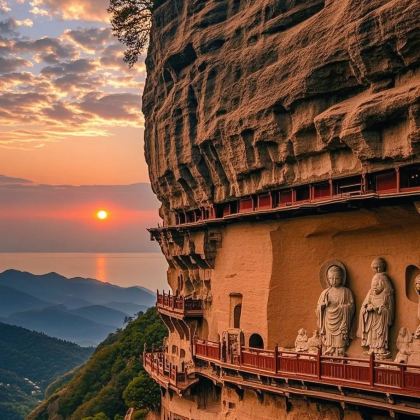 天水+麦积山石窟+官鹅沟大景区+扎尕那+若尔盖花湖生态旅游区+黄河九曲第一湾+甘加秘境+拉卜楞寺6日5晚拼小团