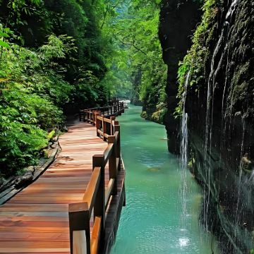 重庆+金刀峡+天眼洞花岭风景区+金刚碑·温泉老村+长江索道+磁器口古镇5日4晚私家团