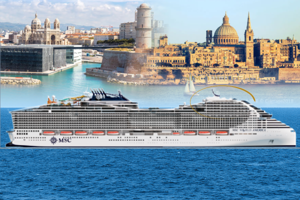 8 days · Mediterranean · Barcelona - Marseille - Genoa - Rome - Messina - Valletta - Barcelona