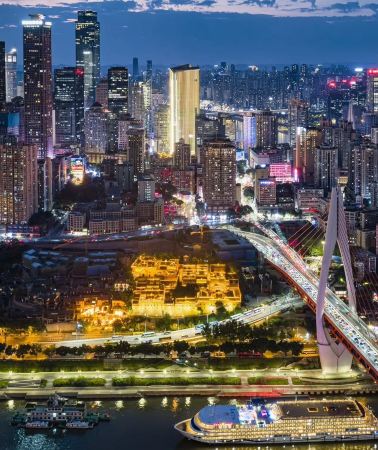 10D9N • Chengdu-Chongqing family leisure trip: visit movie filming location: pandas, Wulong Natural Three Bridges + Longshui Gorge, Xiling Snow Mountain, relaxed and adjustable