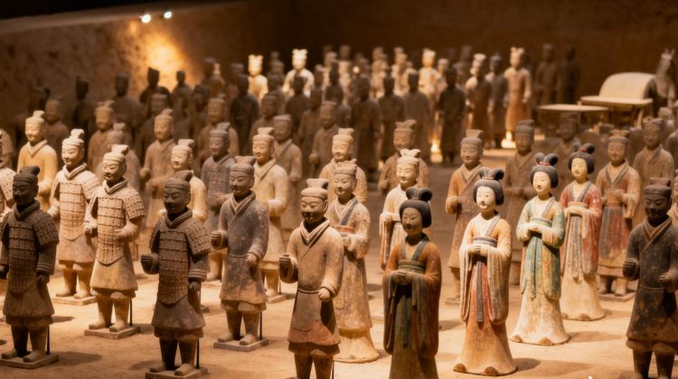 5D4N · Group Tours ·  Terracotta Army + Xi'an City Wall + Xi'an Museum + Han Yangling National Archaeological Site Park, a  tour for history buffs, museum lovers, and cultural explorers.