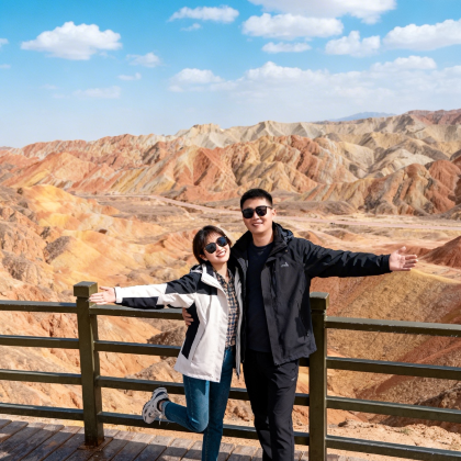 兰州+青海湖景区+茶卡盐湖+卓尔山+张掖4日3晚私家团