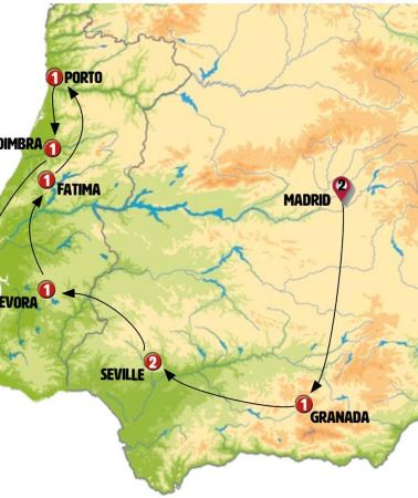 12D11N • Andalusia and Portugal completely Madrid (Without Alhambra)