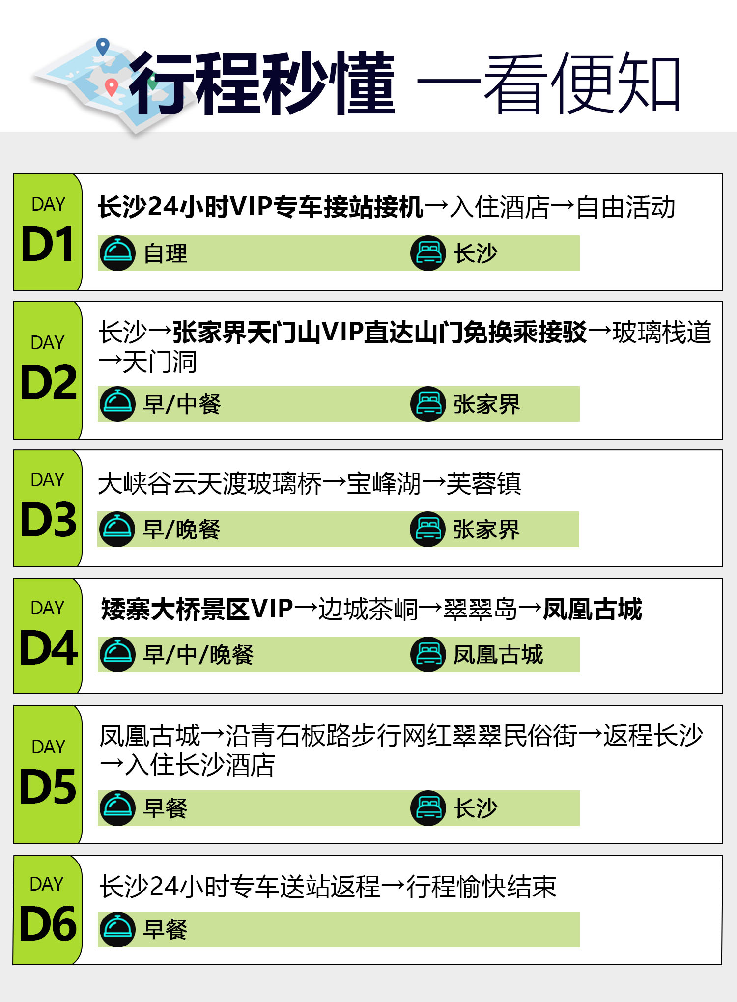 长沙 张家界 天门山 凤凰古城6日5晚跟团游