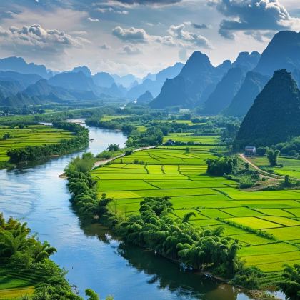 广西南宁+德天瀑布+通灵大峡谷+明仕田园3日2晚自由行