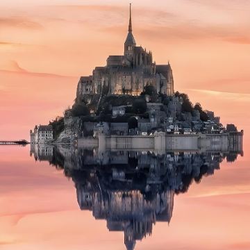 法国莫奈花园+翁弗勒尔+奥马哈海滩+圣米歇尔山+香波堡+舍农索城堡6日5晚自由行