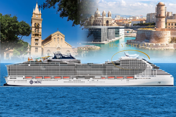 8 days · Mediterranean · Genoa - Rome - Messina - Valletta - Barcelona - Marseille - Genoa
