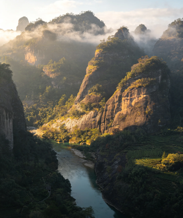 4D3N • Wuyi Mountain Nine-Bend Stream + Jiuquxi Bamboo Rafting + Tianyou Peak