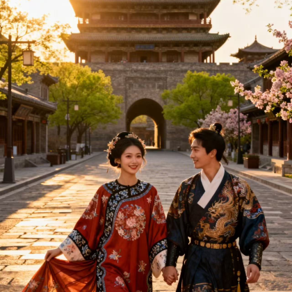 山西太原+五台山+大同+平遥县+壶口瀑布7日6晚拼小团