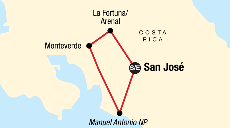 9-Day Highlights of Costa Rica Tour from San Jose · La Fortuna, Monteverde and Manuel Antonio