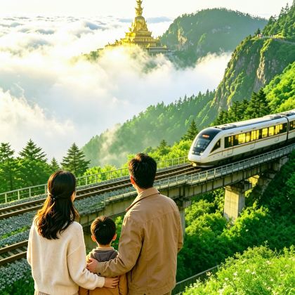 成都+九寨沟+黄龙风景名胜区+峨眉山市+乐山6日5晚跟团游