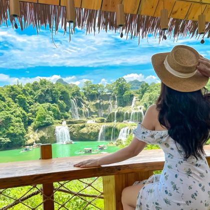 广西崇左+峒那屿湾景区+明仕田园+德天跨国瀑布景区+通灵大峡谷2日1晚拼小团