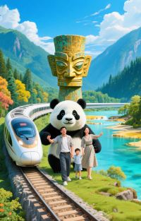 成都+九寨沟+黄龙风景名胜区+三星堆博物馆4日3晚拼小团图片