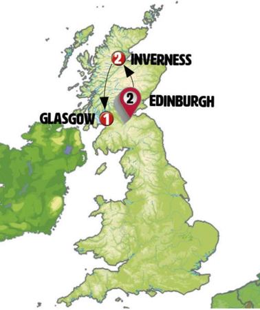 7D6N • Scotland end London