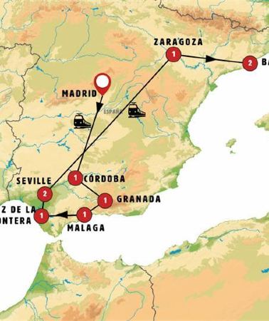 10D9N • Ultimate Andalusia, Ending in Barcelona