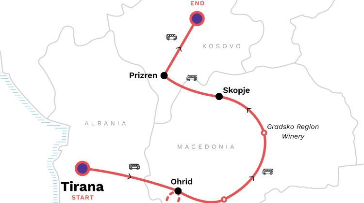 8-Day Albania, North Macedonia & Kosovo Tour from Tirana to Pristina· Lake Ohrid Cruise & Winery Tasting