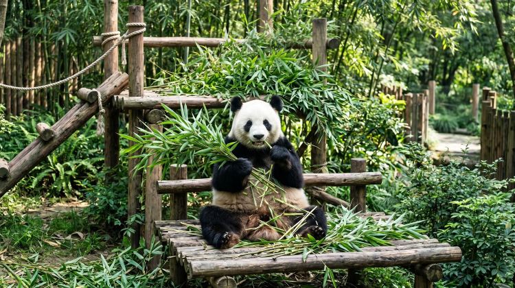 2-Day Panda Encounter Mini Group Tour: Round-trip High-speed Trains & Hiking at Leshan Giant Buddha