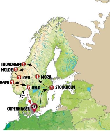 12D11N • Nordic Tour Start Copenhagen