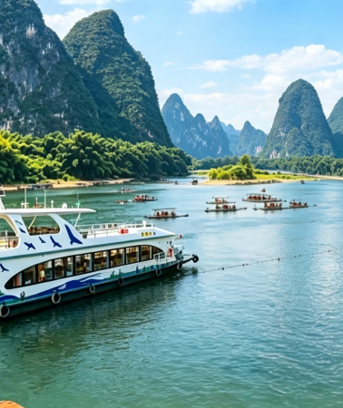 4D3N • China + Guilin + Yangshuo + Guilin Li River Scenic Area + Li River Gudong Scenic Area - Gudong Waterfall Scenic Area