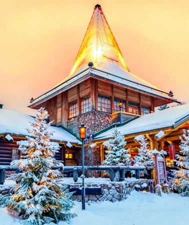 15D13N • Customize your trip: Finland + Norway + Iceland + Sweden: overnight polar train + aurora cabin + reindeer sleigh ride + whale watching cruise + Blue Lagoon geothermal spa + ice cave exploration