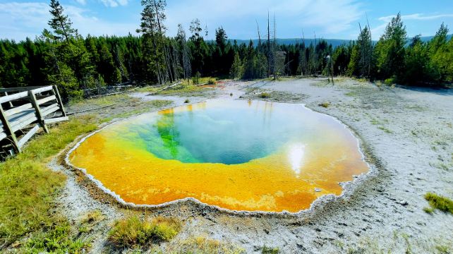 <8天>【13人小团|双木屋|零距离自然美景探索】·停留16大黄石景点、3天2晚黄石内木屋&1晚西峡谷木屋、5星拉斯大道酒店、司导全程管家式服务、含国家公园门票+黄石野味大餐、羚羊彩穴、洛杉矶(木屋团)