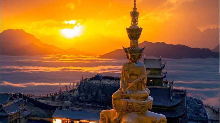 Explore Sichuan's two world dual-heritage treasures: full-day Mount Emei tour plus Leshan Giant Buddha visit, and stay at high-quality downtown hotels.
