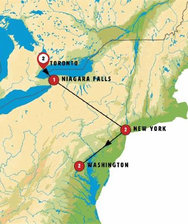 8D7N • Toronto, Niagara with East Coast End Washington