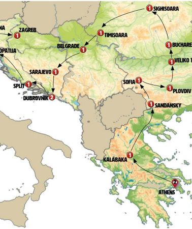 19D18N • From Athens to Zagreb