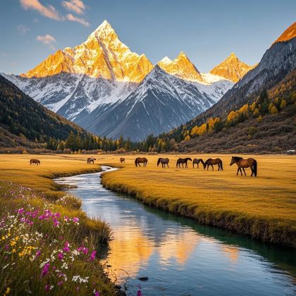 四姑娘山景区+中国贡嘎山海螺沟+新都桥4日3晚私家团