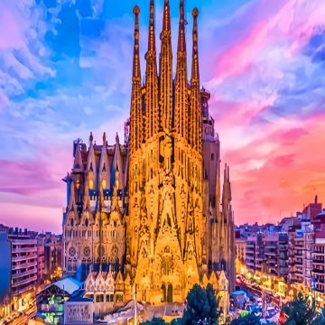 西班牙+葡萄牙+法国+意大利+瑞士16日跟团游