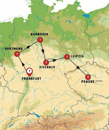 8D7N • Tour of the Heart of Germany, Ending in Prague