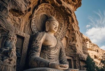 云冈石窟半日游【人工讲解丨无线耳麦听讲丨3小时讲解】【纯玩云冈石窟：资深导游3小时深度讲解】